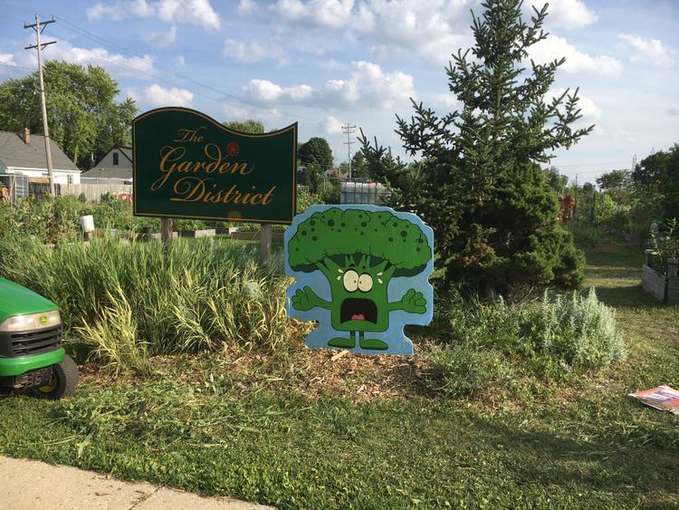 Vegetable Artwork Placed in the Gardens 